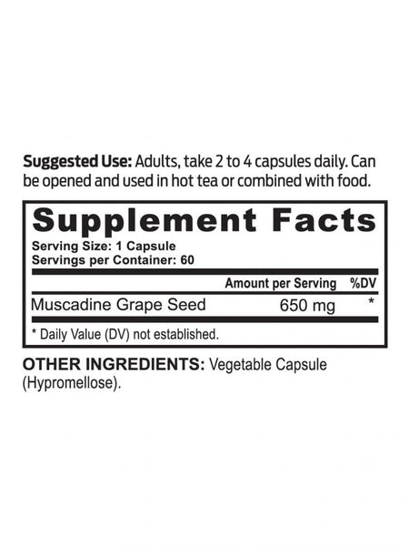 Premium Muscadine Grape Seed