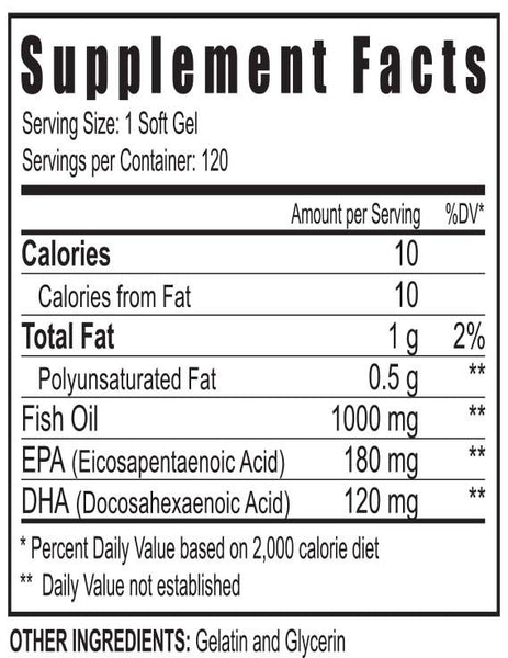 Omega - 120 Softgels