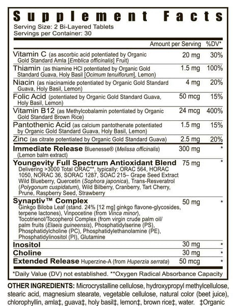 Synaptiv - 60 Bi-Layered Tablets